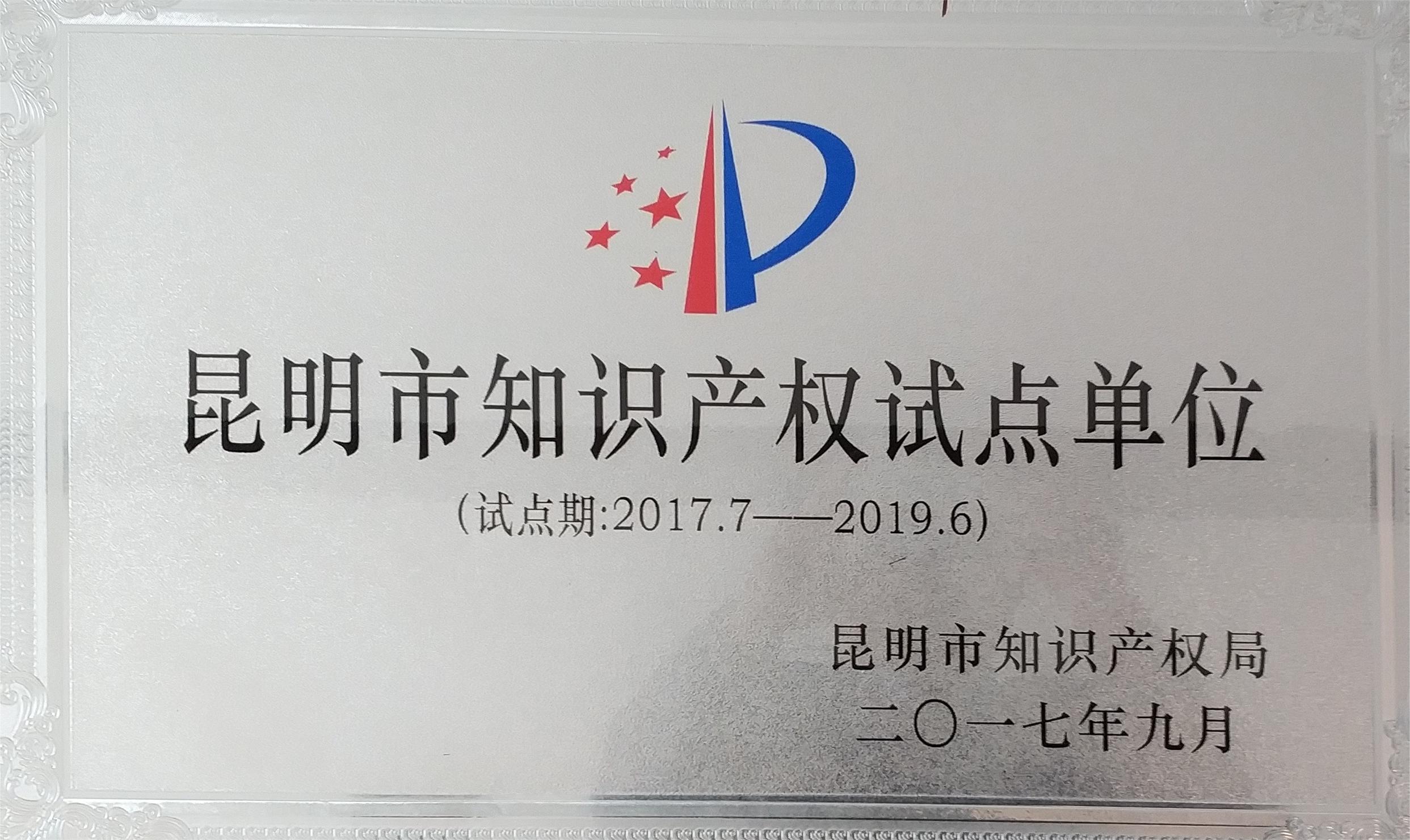 昆明市知識產權試點單位